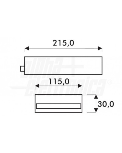 Alimentatore switching Led 12V DC 20W per strisce barre luci Led (0.5W-20W)  incapsulato