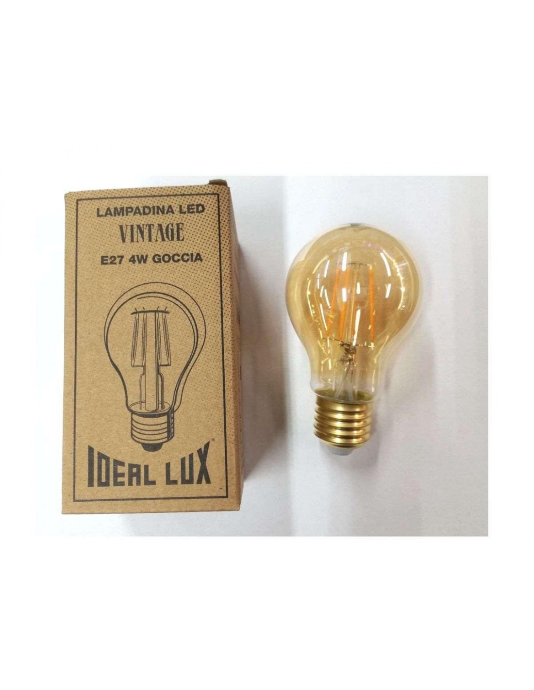 Acquista Ideal Lux Lampadina LED Vintage E27 4W Tubolare