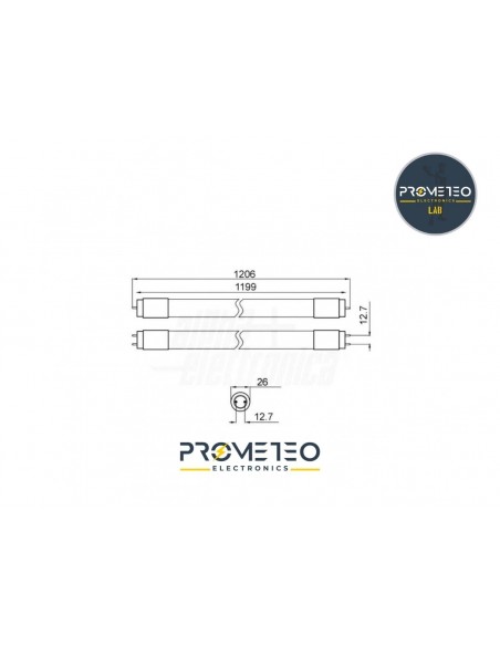 Tubo Led T8 120cm 18w Rosato Per Banco Carne 1400 Lumen [Confezione 6pz]