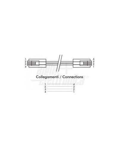 Sdoppiatore Multipresa Telefonico 1 Spina Plug 6p4c 5 Prese Plug 6p4c Cavo  2mt