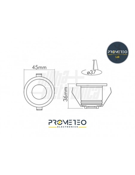 Faretti Led Incasso Cartongesso 4W Angolo 60° 320 Lumen 3000K Bianco –  Oniroview