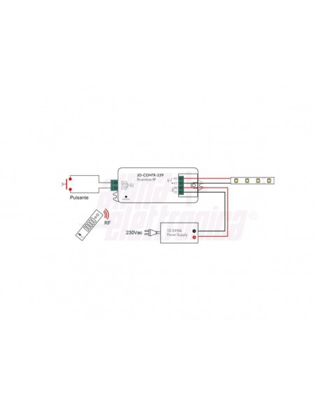 Kit Modulo Dimmer Con Telecomando / Pulsante Per La Regolazione Di Faretti  / Strip Led A 12v 24v